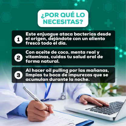GuruNanda™ Oil Pulling - Blanquea, desintoxica y refresca tu sonrisa de manera 100% natural.