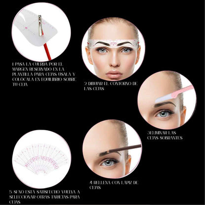 BrowPerfect™ + Depilador - La forma más precisa y profesional de lograr cejas simétricas y perfectas