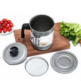 FiltrAceite - Olla de acero inoxidable para filtrar aceite