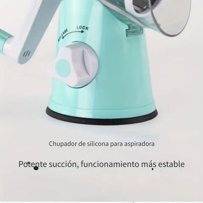 Rallador de Tambor Premium 3 en 1: ¡Magia para tu cocina!