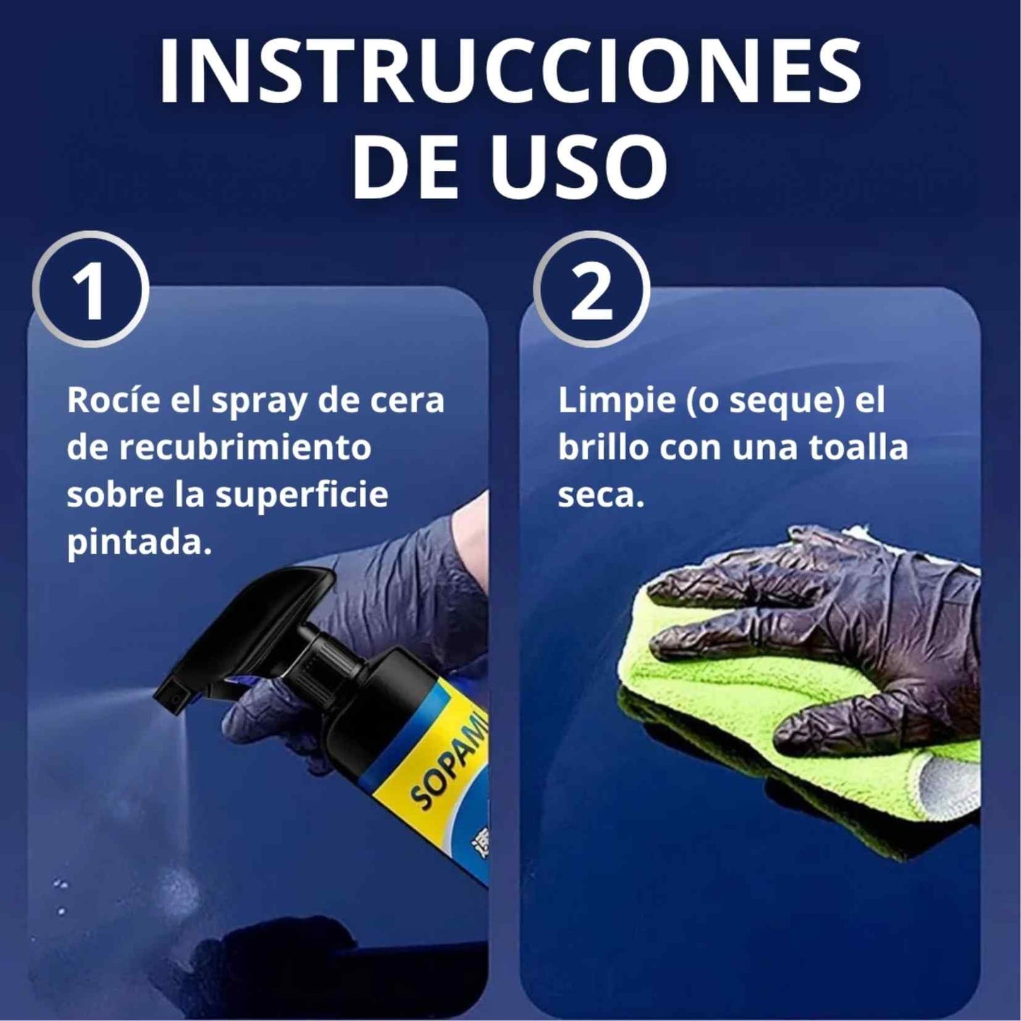 CeramiX AutoGlow™ (DOS UNIDADES) Brillo Cerámico en Spray  El efecto “auto recién detallado” en minutos.