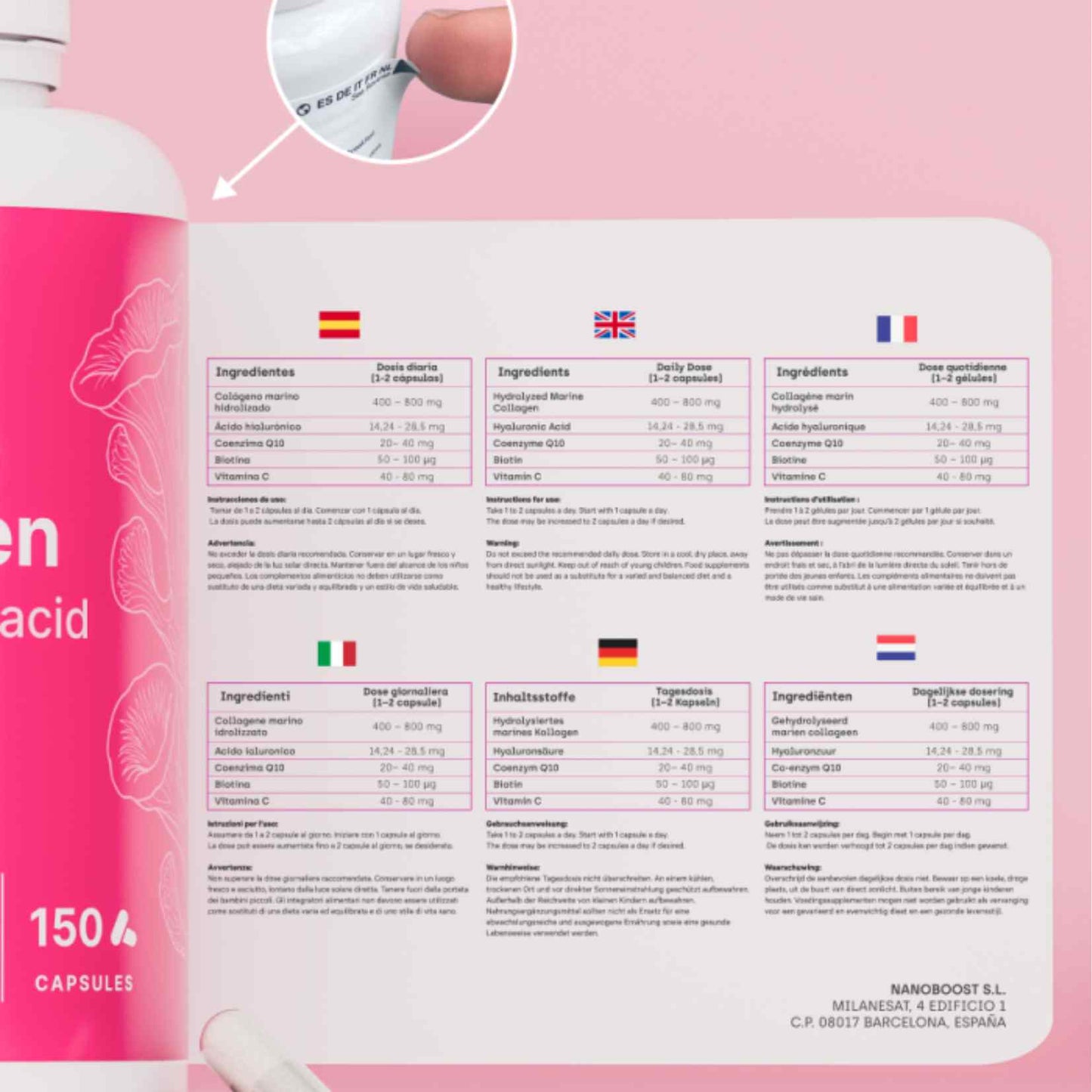 MarineGlow+™ Complex La belleza empieza adentro. La firmeza también.