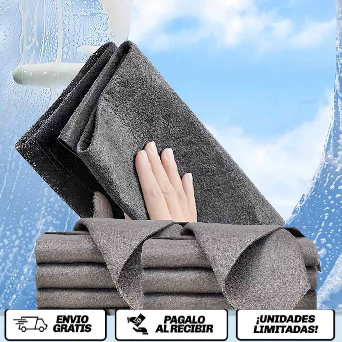 AQUAWIPE™ x 5 UNDS – El paño que limpia como por arte de magia