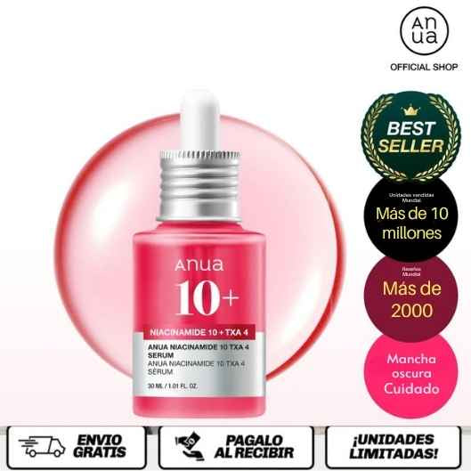 Anua 10™ El sérum que borra manchas y devuelve la uniformidad a tu piel.