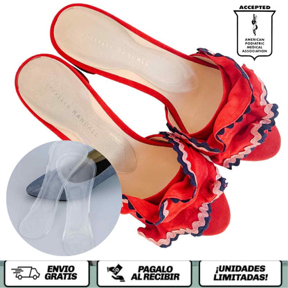 Veluv Heels™ 👠 Las plantillas invisibles que convierten tus tacones en zapatillas.
