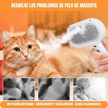 ¡3 en 1 Cepillo Spray para Mascotas!