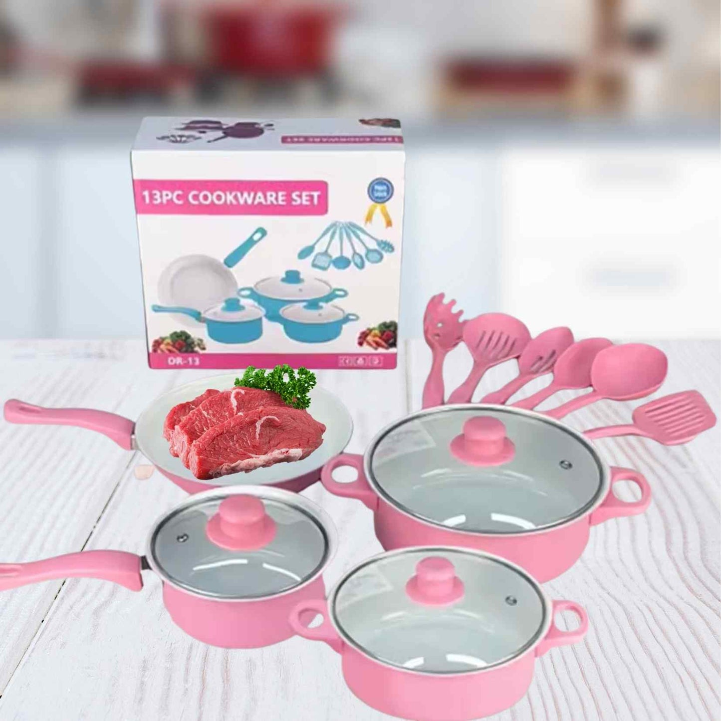 ChefMaster™ Kit 13 - La batería de cocina antiadherente que convierte cualquier receta en una experiencia profesional.