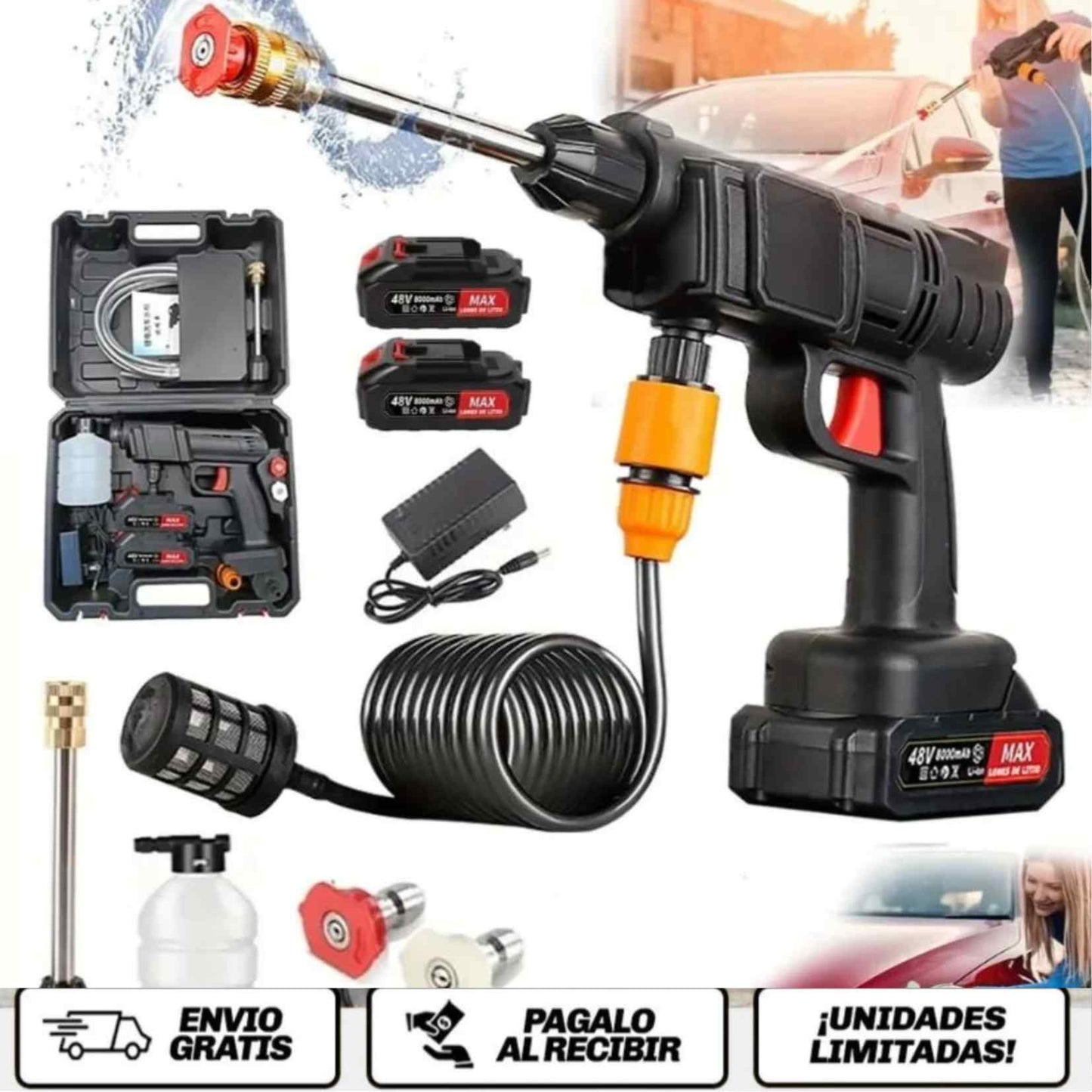 HydroForce Jet™ Pro La hidrolavadora inalámbrica que convierte cualquier lugar en tu centro de limpieza.