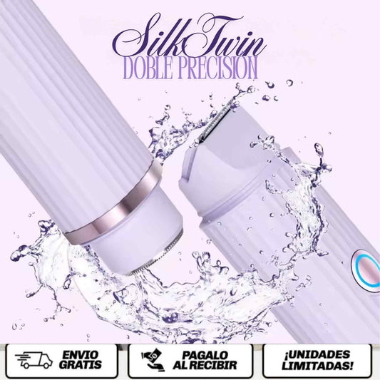 SilkTwin™ Doble precisión. Cero complicaciones. Piel suave donde quieras, cuando quieras