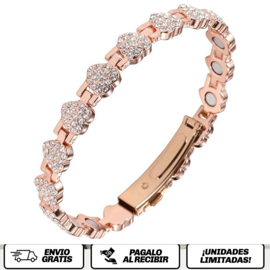 MagnaLux™ Copper Heart  La pulsera que combina energía, elegancia y poder femenino.
