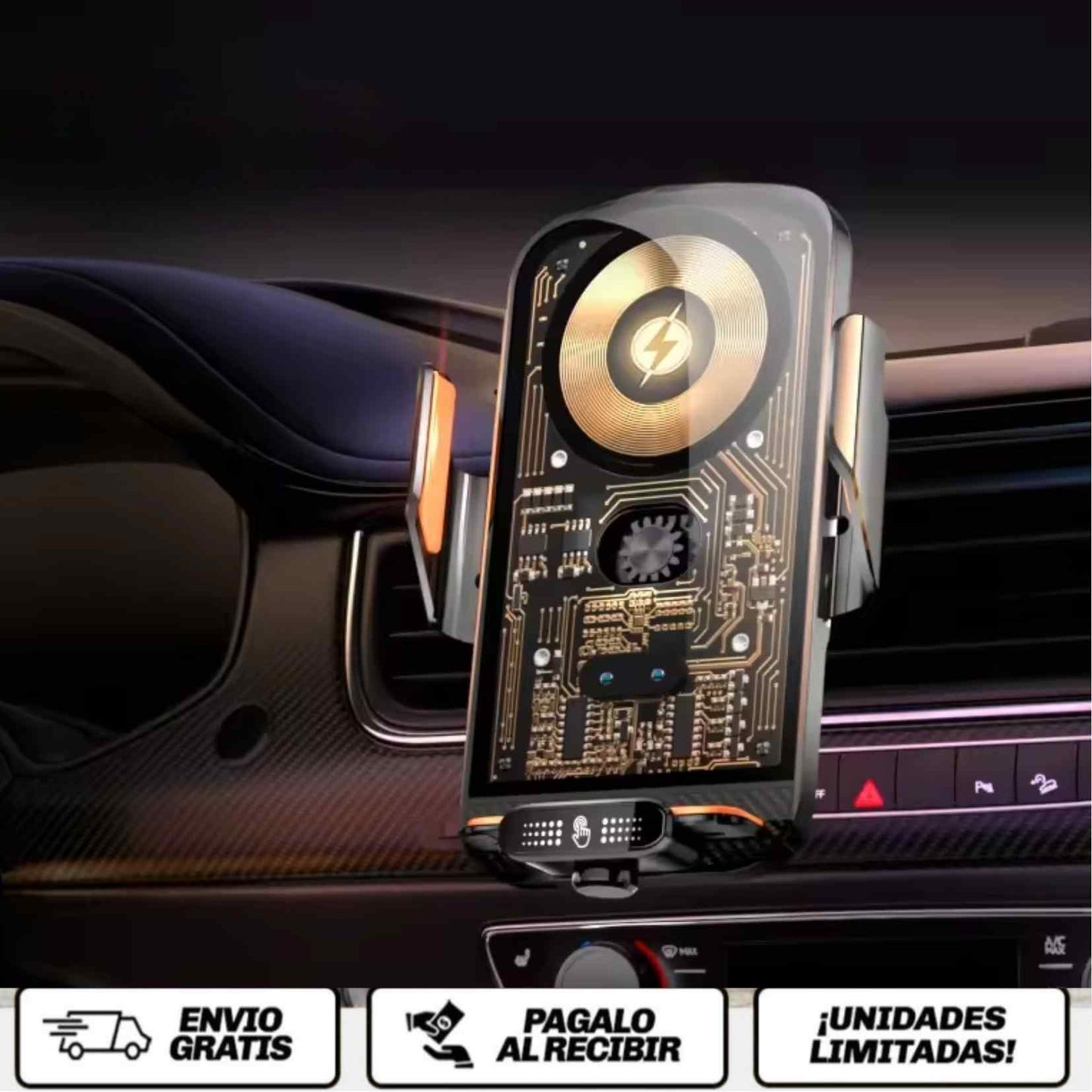 AutoGrip™ C10 Smart - PACK DE 2 - El soporte inteligente que transforma tu forma de conducir.