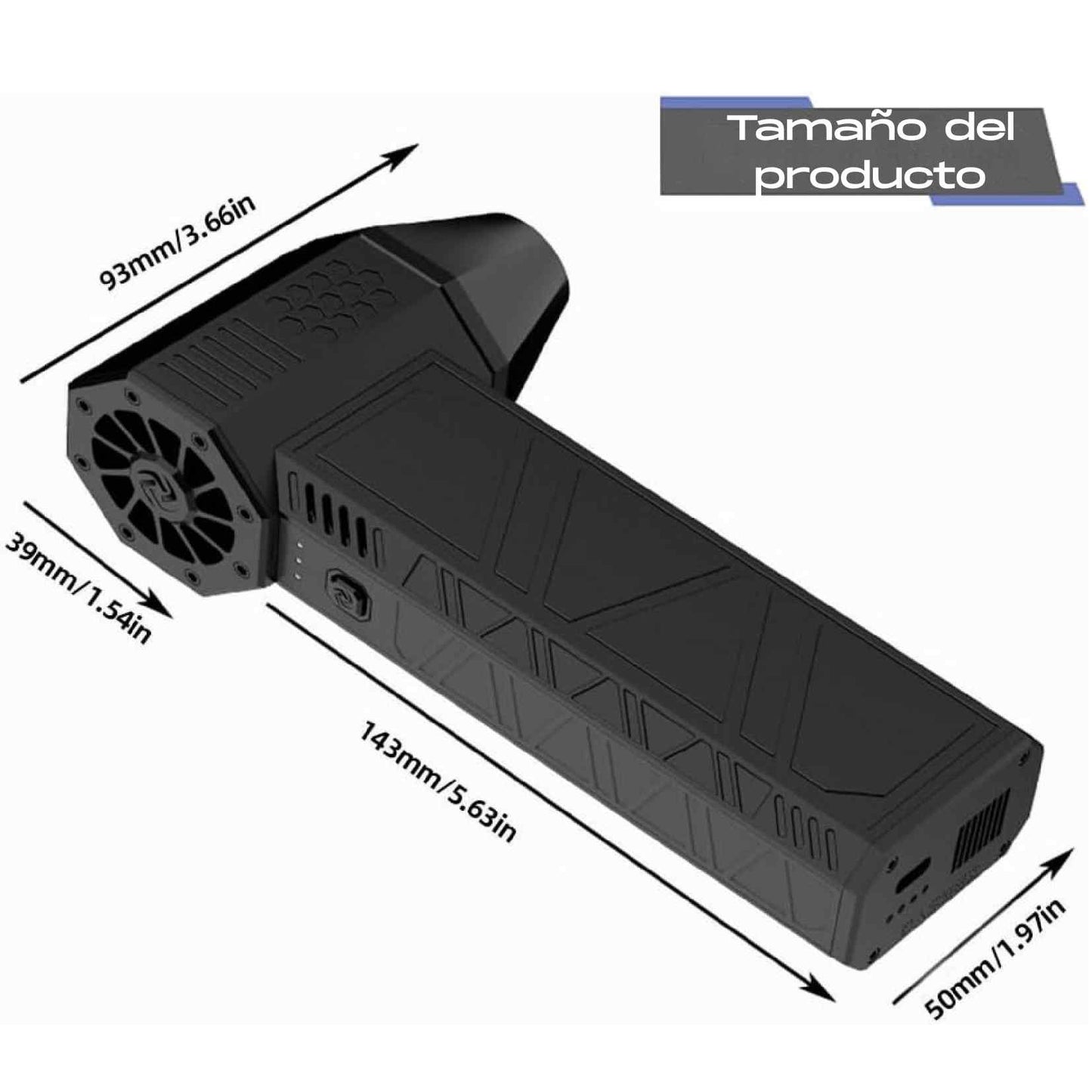 JetBlow™ 130K La mini turbina que limpia, seca y sopla con la fuerza de un huracán en tu mano