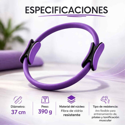Aro de Pilates - Aro de ejercicio que tonifica el cuerpo y fortalece articulaciones.