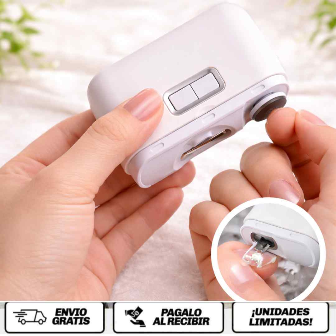 NailTrim Pro™️ Cortaúñas eléctrico 2 en 1 con luz LED.