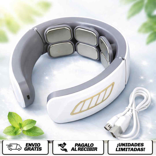 NeckRelax Pro™️ Masajeador cervical inteligente con calor.