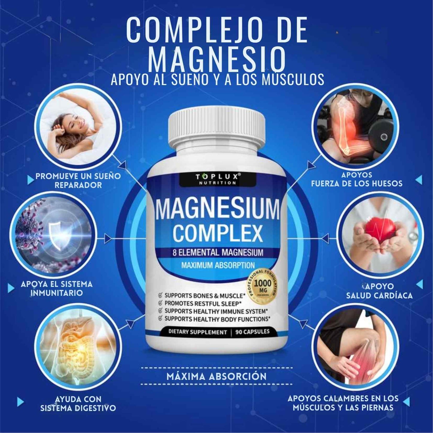 MagnesioVive™ - La forma más pura, absorbible y efectiva de darle a tu cuerpo el mineral que lo mantiene en equilibrio.