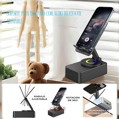 SoundStand™ 5-in-1 El altavoz inteligente que sujeta, recarga y hace que todo suene mejor.