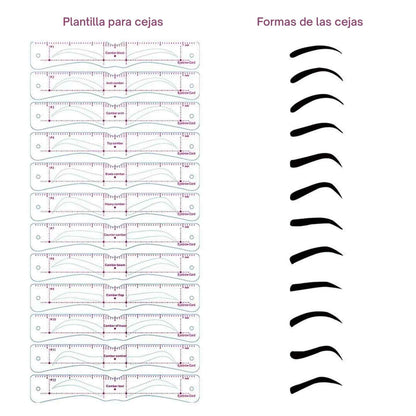 BrowPerfect™ + Depilador - La forma más precisa y profesional de lograr cejas simétricas y perfectas