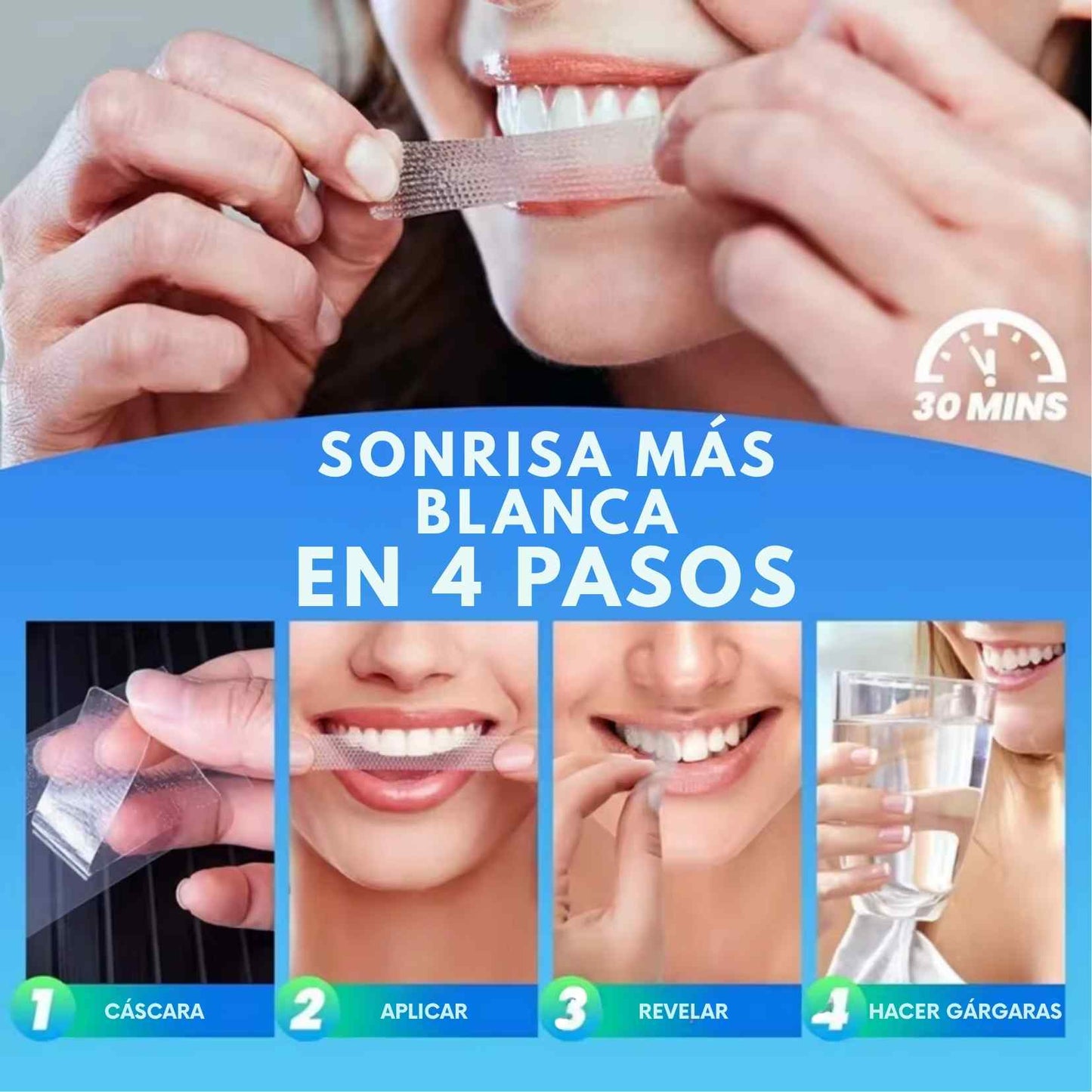 SmileLift™ 5D White Strips – Pack Sonrisa Perfecta 30 Días