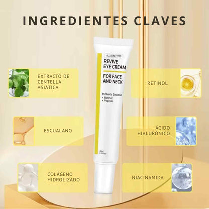 Revitalux Pro+™ - La crema inteligente con probióticos y retinal que despierta tu mirada