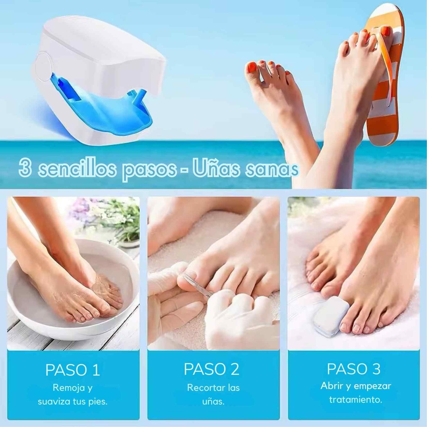 NailThera™ LED - La forma más avanzada, segura y cómoda de cuidar tus uñas y prevenir los hongos… sin salir de casa.