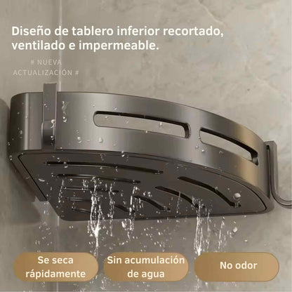 AquaTier™ Shelf - La estantería de ducha doble que convierte tu baño en un santuario organizado y elegante.