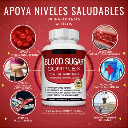 GlucoBalance™ Complex - Control natural, seguro y efectivo para mantener tus niveles de azúcar