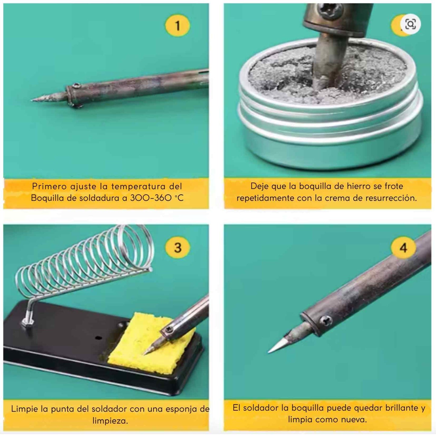 DrillReset™ - El limpiador que le devuelve la potencia REAL a tu cautín