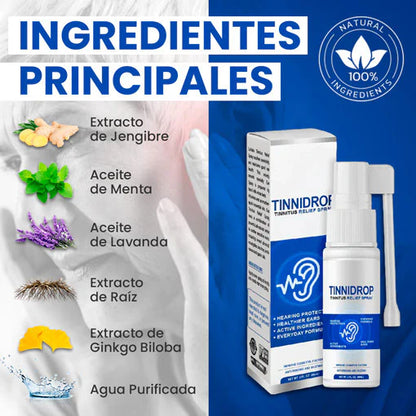 Tinnidrop - Spray de Limpieza Avanzada para Oídos Sin Riesgos