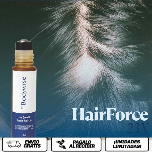 Bodywise 23X™  El sérum intensivo que despierta el crecimiento, fortalece la raíz y devuelve densidad al cabello desde el cuero cabelludo.