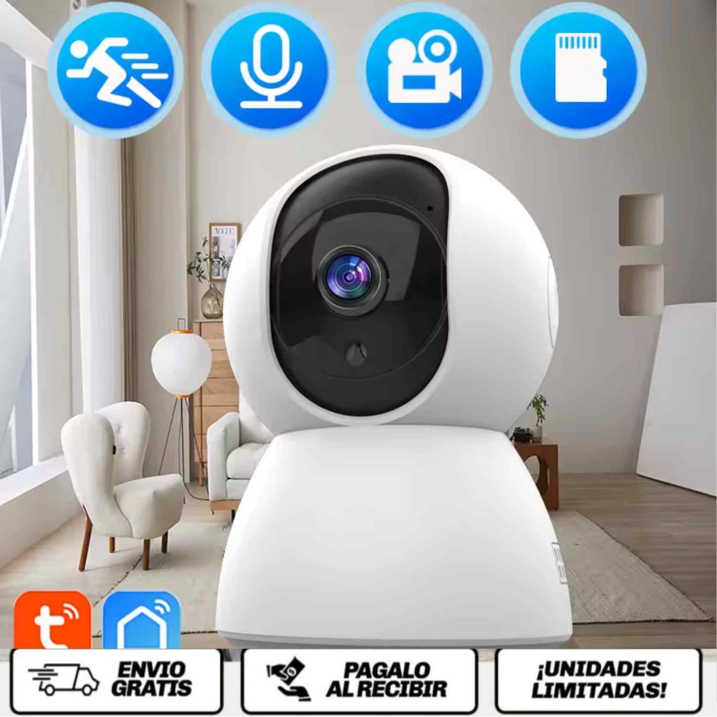 EyeGuard 360 Pro™ La cámara inteligente que cuida tu hogar como si tú estuvieras ahí.