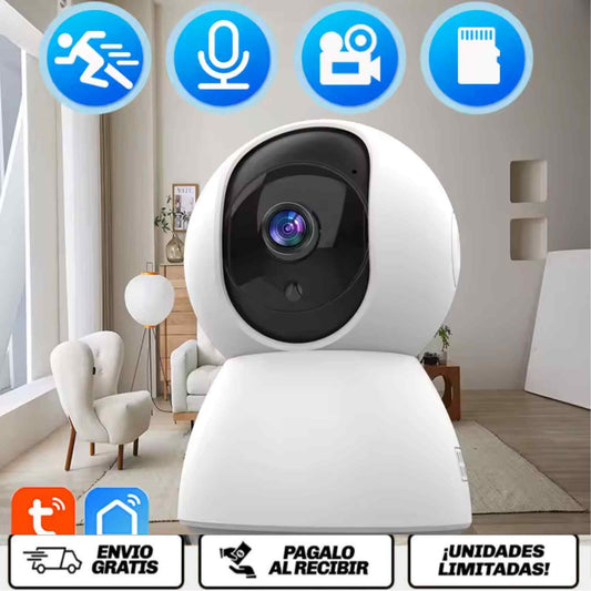 EyeGuard 360 Pro™ La cámara inteligente que cuida tu hogar como si tú estuvieras ahí.