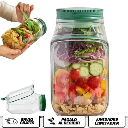 FreshBowl™ Go  Tu ensalada fresca, crujiente y lista… donde sea.